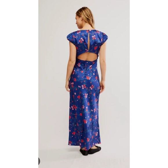 Free People Butterfly Babe Lace Floral Printed Maxi Dress - Picture 2 of 4